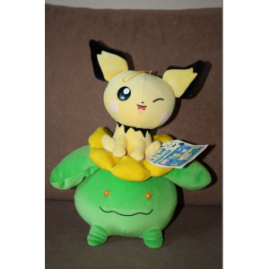 Authentic Pokemon plush Pichu skiploom +/- 34cm